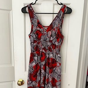 EShakti Maxi Dress purple and orange graphic print